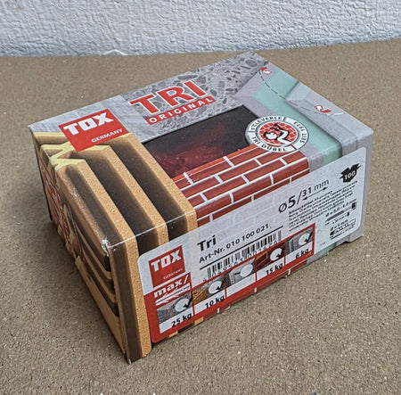 100x TOX Universaldübel TRI (Ø 5 x 31mm)
