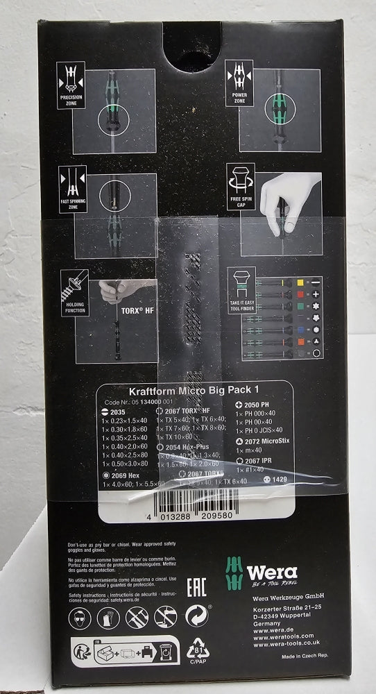 WERA Mini-Schraubendreher-Set (25-teilig) 'Micro Big Pack 1'