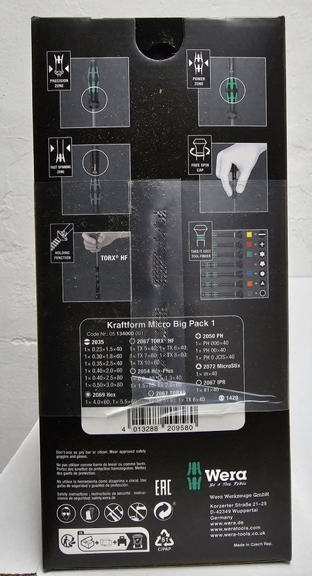 WERA Mini-Schraubendreher-Set (25-teilig) 'Micro Big Pack 1'