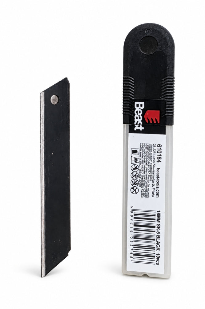 BEAST Abbrechklingen schwarz (18mm, SK-5 Black, 0,5mm) [Menge wählbar]