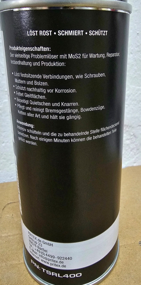 PRITEX Rostlöser MoS2 (400ml Sprühflasche)
