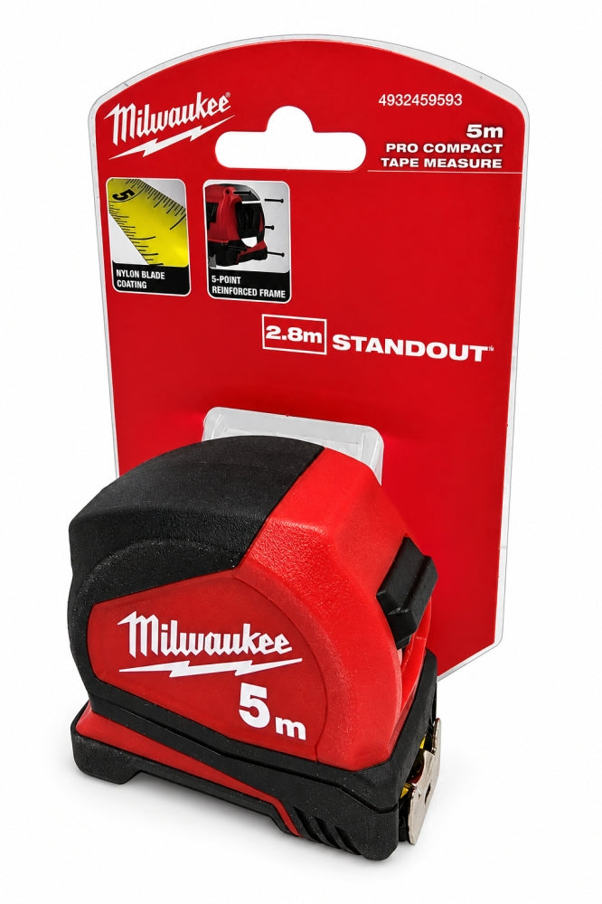 MILWAUKEE Maßband 5m 'Pro Compact' (25mm, Genauigkeitsklasse II)