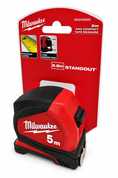 MILWAUKEE Maßband 5m 'Pro Compact' (25mm, Genauigkeitsklasse II)