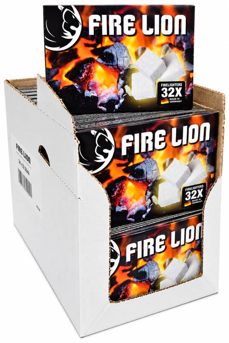 Anzündwürfel für Grill, Kamin & Ofen (24 x 32 Stück, 768 Stück) Vorratskarton