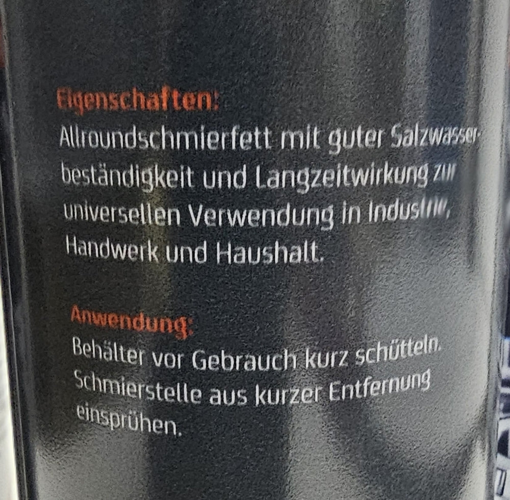 3x Hochleistungs-Schmierfett Spray (500ml)