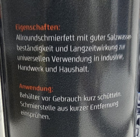 3x Hochleistungs-Schmierfett Spray (500ml)