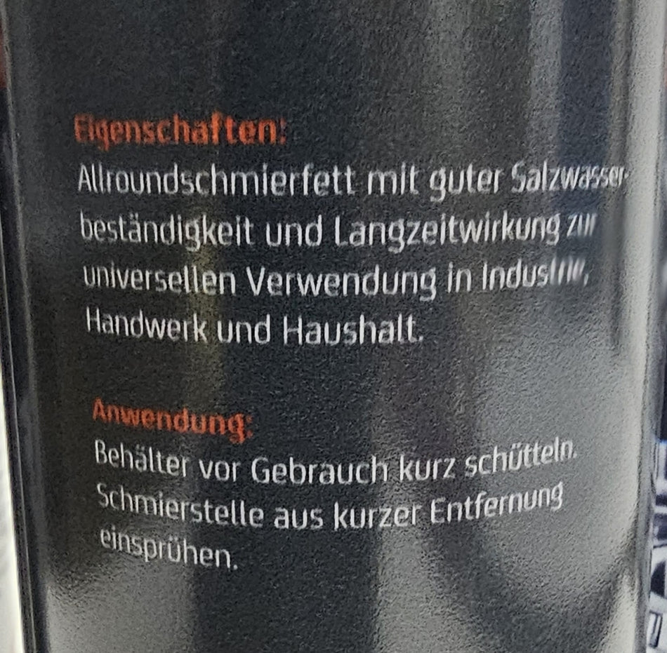 3x Hochleistungs-Schmierfett Spray (500ml)