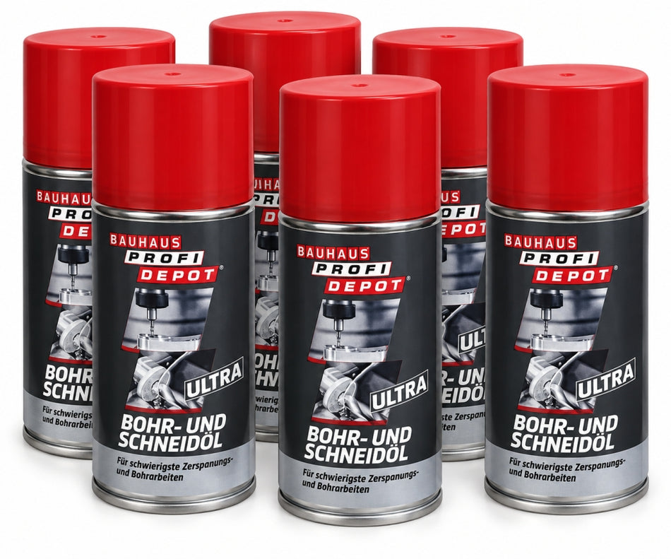 6x PROFI DEPOT Bohr- und Schneidöl 'Ultra' (150ml)