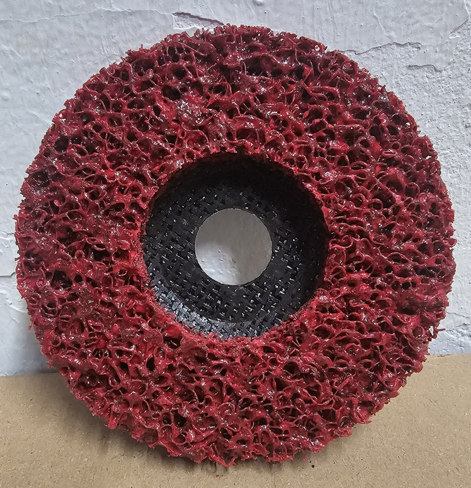 Hartvlies-Schleifscheibe 'GWT Nylon Rot' (Ø 115mm)