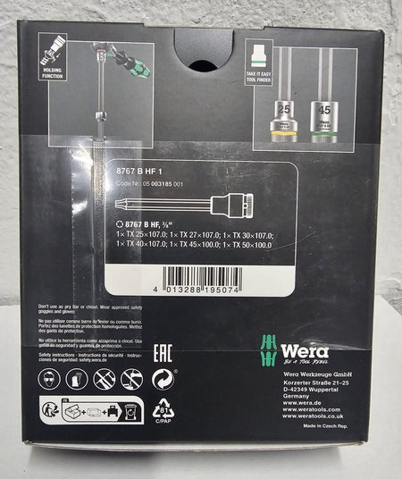 WERA Steckschlüssel-Satz 3/8 Zoll Torx (T25-50)