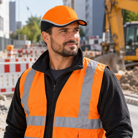 PROCERA Baseballcap 'DOBBELT' mit Reflexelementen (NEON ORANGE)