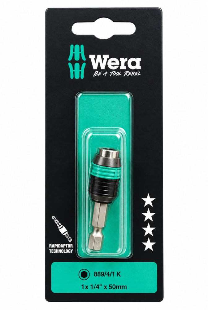 WERA Rapidaptor Universal-Bithalter '889/4/1 K' 1/4" (50 mm, magnetisch) 05052502001