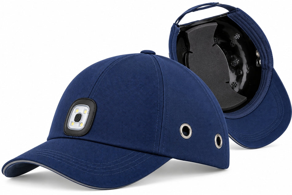 PROCERA Anstoßkappe 'BUMPCAP LED' mit LED-Beleuchtung EN 812 (Marineblau)