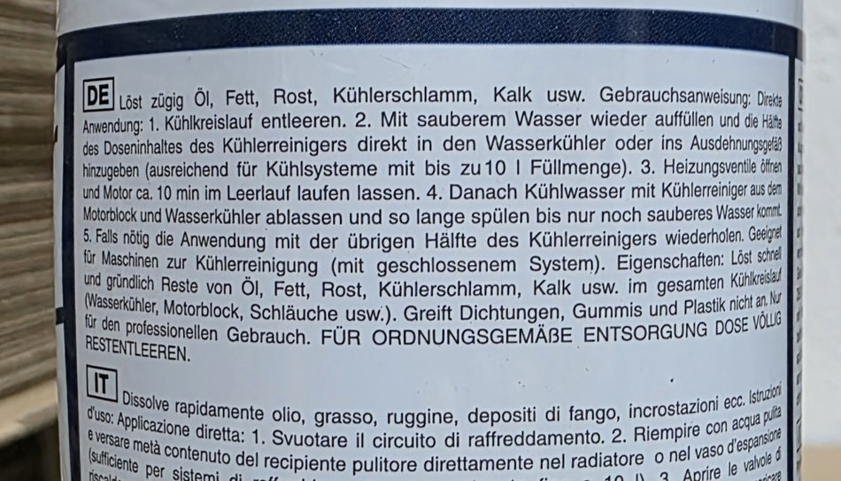 Kühlerreiniger Additiv R547 (400ml)