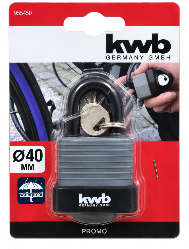 KWB Vorhängeschloss wasserfest (Ø 40mm)