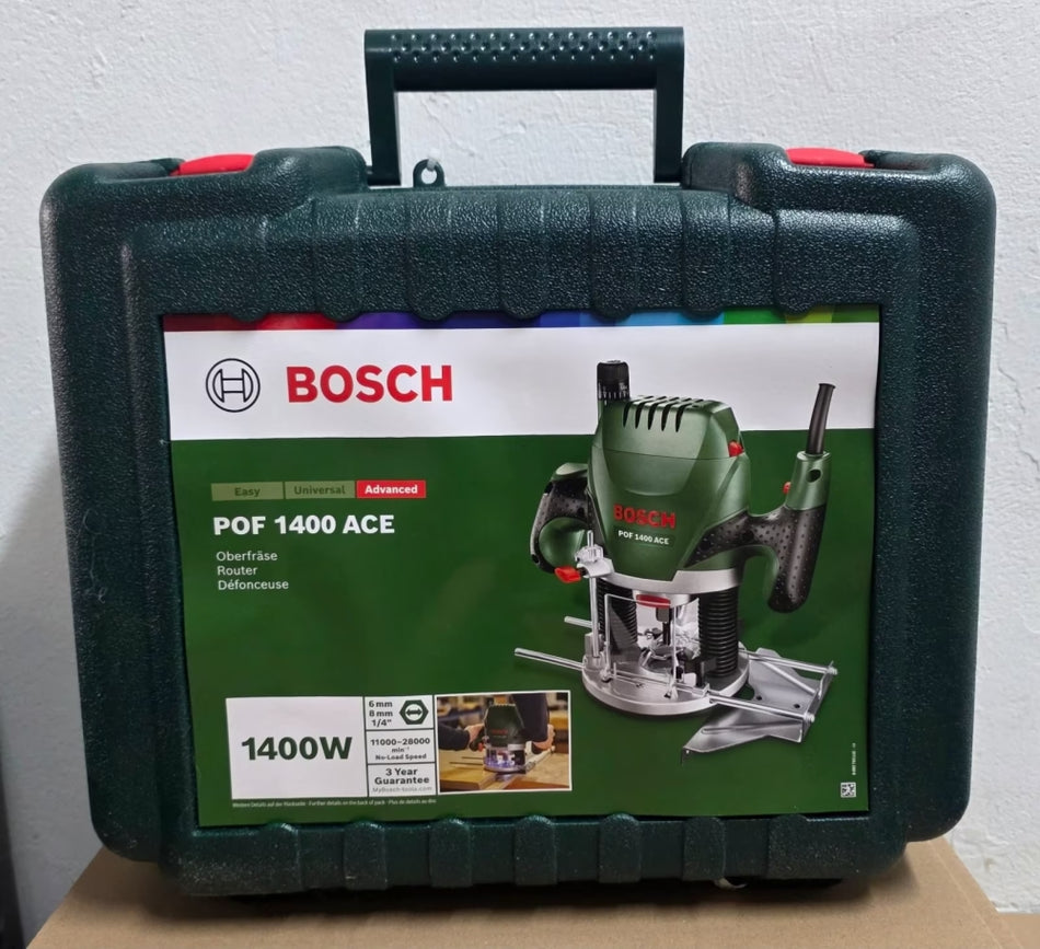 BOSCH Oberfräser 'POF 1400 ACE' (1400 Watt im Koffer) NEU