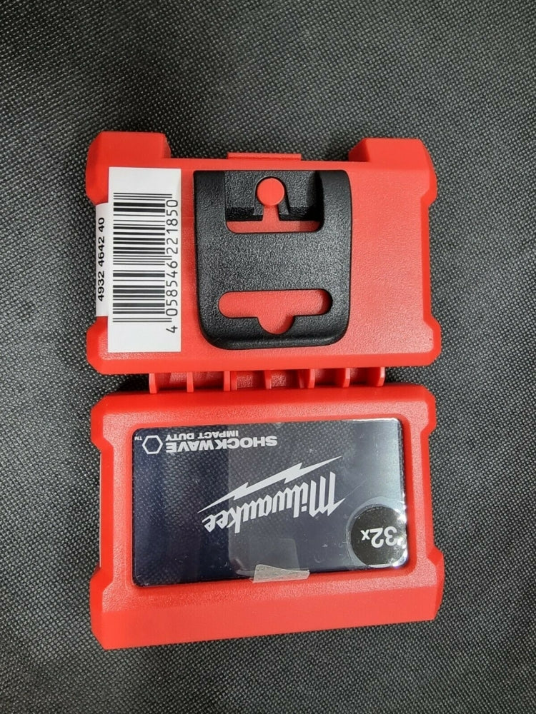 MILWAUKEE Leerbox für Bits (unbestückt, inkl. Gürtelclip)