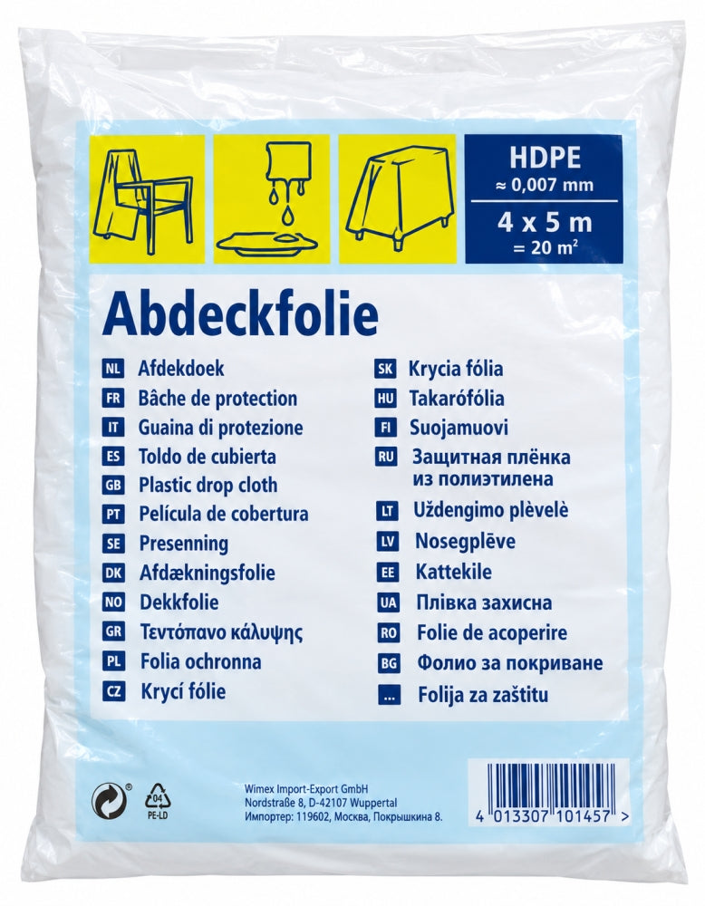 Abdeckfolie HPDE (4 x 5m = 20m²)