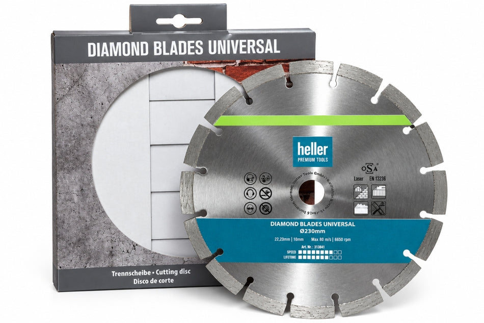 HELLER Diamanttrennscheibe 'Universal' (Ø 230 x 22,23 mm) 313841