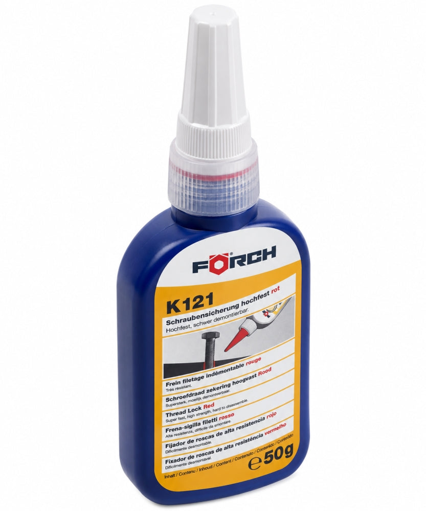 FÖRCH Schraubensicherung hochfest rot 'K121' (50 g, bis M20, temperaturbeständig) 64204155