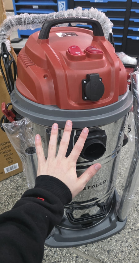 METALLO XXL Werkstattstaubsauger (2 Motor, 2400W, 60L)
