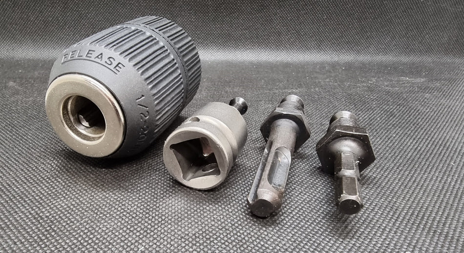 BEAST Schnellspannbohrfutter (Ø 2-13mm) mit Adapter Set 1/2"-20 UNF