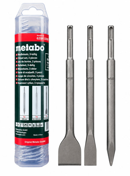 METABO Meißel Set (SDS-plus, 3-teilig, 250mm)