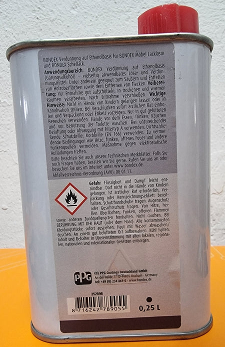 BONDEX Verdünnung Ethanolbasis (250ml)