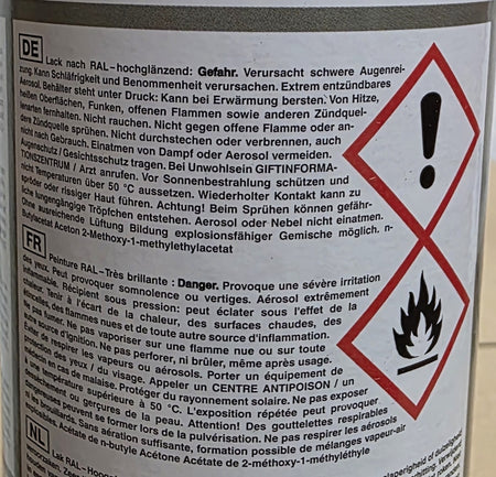 Sprühlack RAL 5017 Verkehrsblau hochglänzend L219 (400ml)