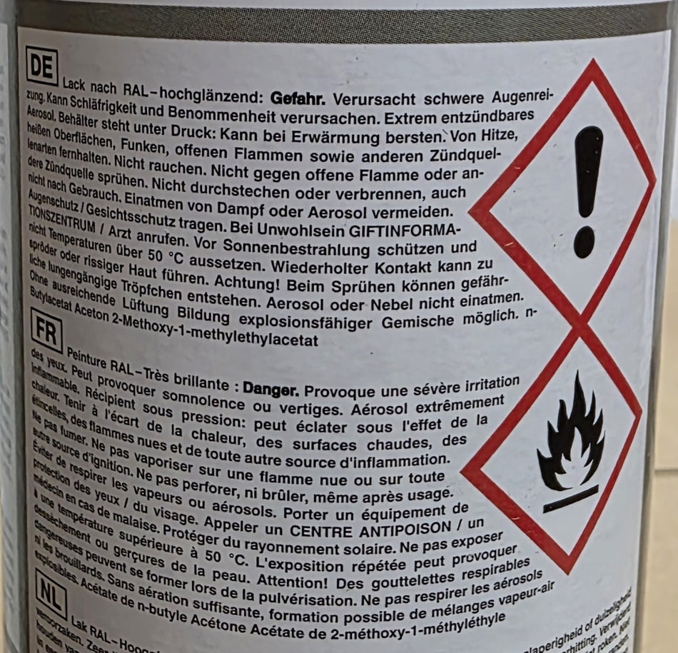 Sprühlack RAL 5017 Verkehrsblau hochglänzend L219 (400ml)
