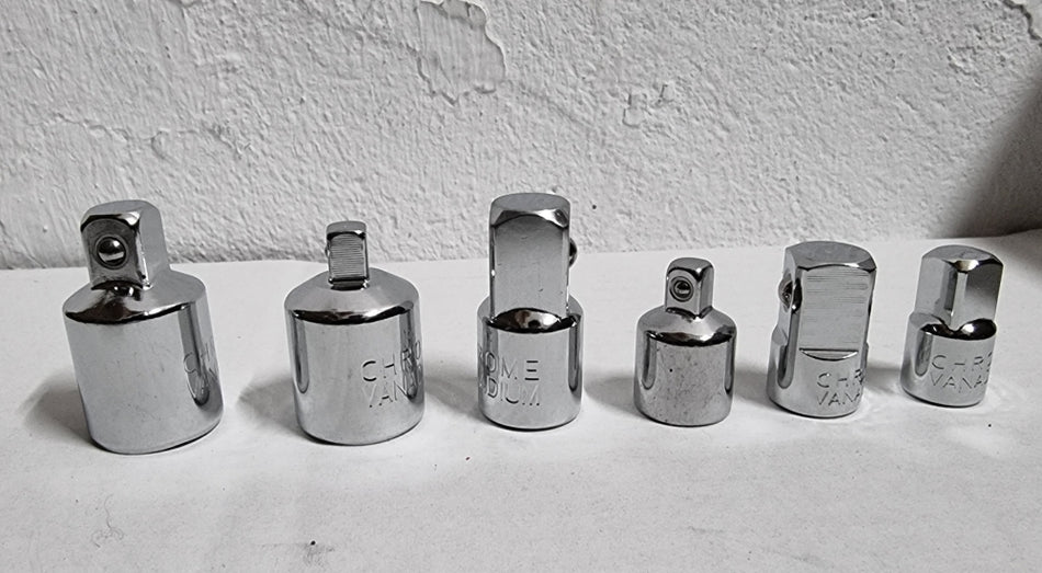 BEAST Adapter-Set für Umschaltknarre (6-teilig, 1/2 3/8 1/4 Zoll)