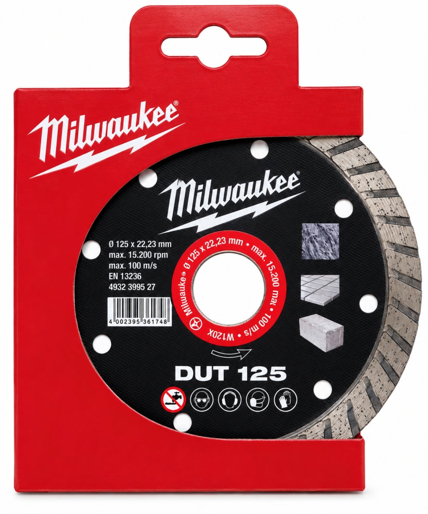 MILWAUKEE Diamanttrennscheibe 'DUT 125' Turbo (Ø 125 x 22,23 mm) 4932399527