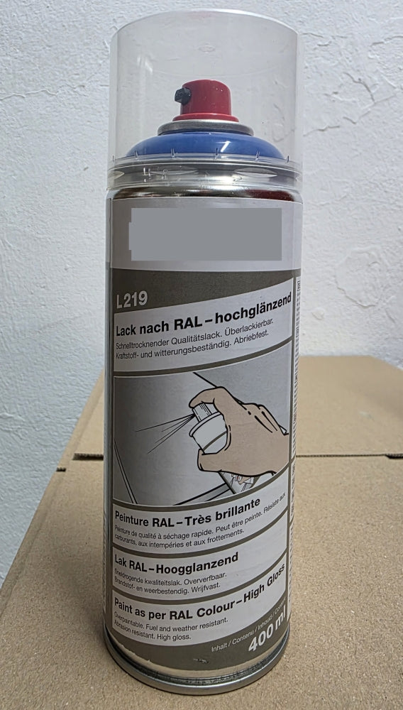 Sprühlack RAL 5017 Verkehrsblau hochglänzend L219 (400ml)