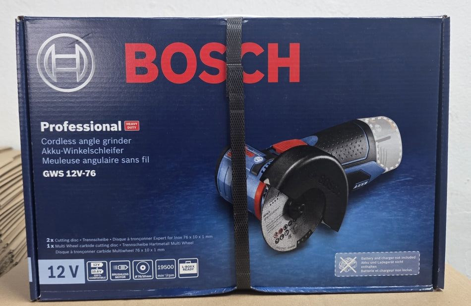 BOSCH 12V Akku-Winkelschleifer 'GWS 12V-76' Solo ohne Akku