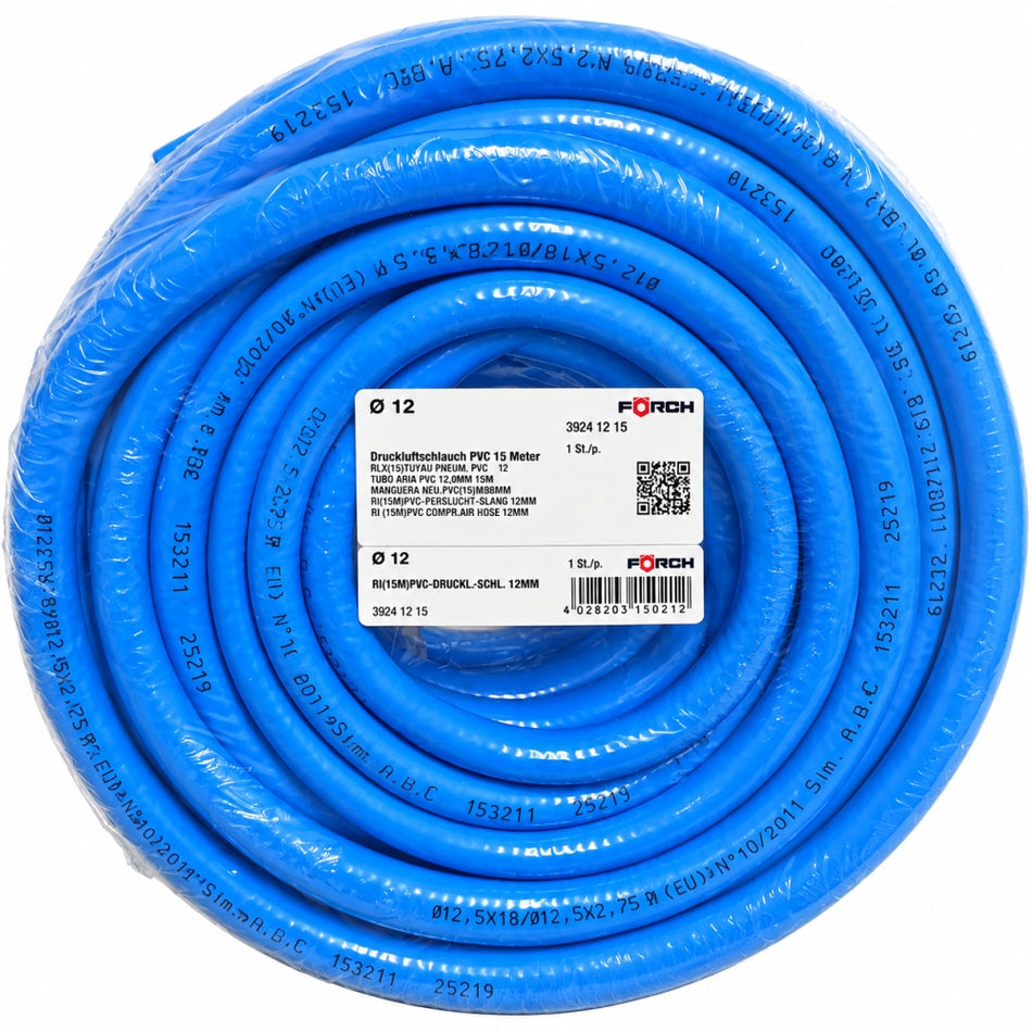FÖRCH Druckluftschlauch 'PVC' (15m, Ø 12,5 x 18mm, 13bar)