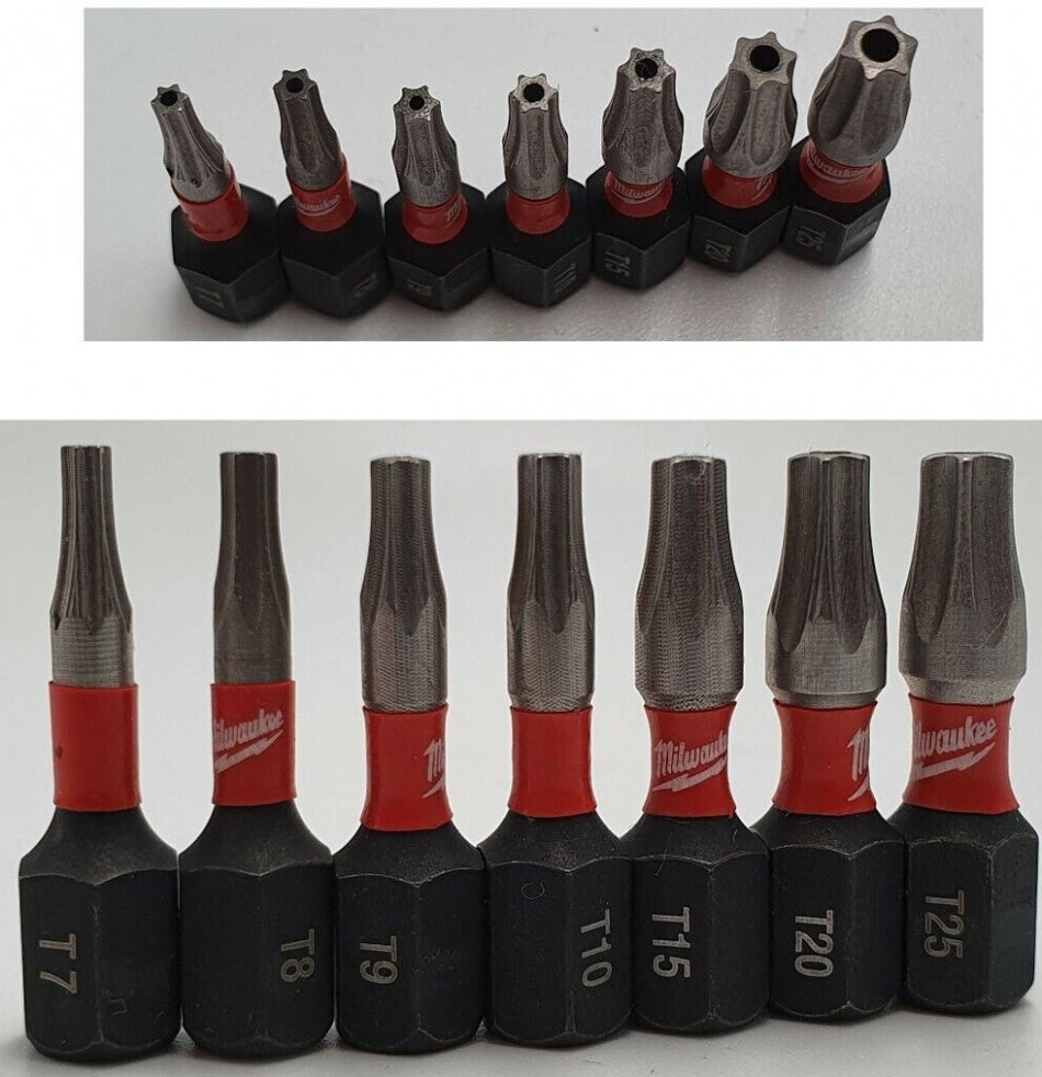 MILWAUKEE Sicherheitstorx Set (mit Loch, T7-25)