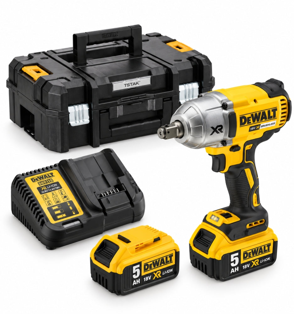 DEWALT 18V Akku-Schlagschrauber 'DCF899P2-QW' (1/2", 950Nm) 2x5,0Ah im Koffer