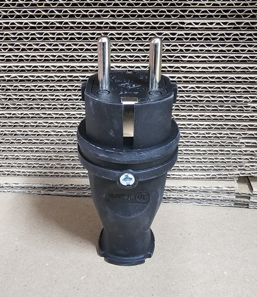 TP ELECTRIC Schutzkontakt Stecker / Kupplung Vollgummi IP44 230V  / (Art) Stecker
