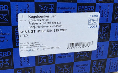 PFERD Kegelsenker-Satz HSS-E (6-teilig, DIN 335, 90°)