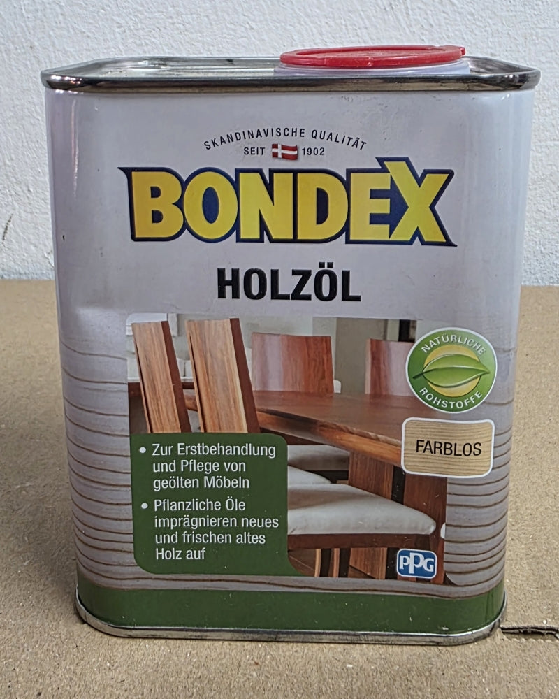 BONDEX Holzöl farblos (750ml für 10,5m²)