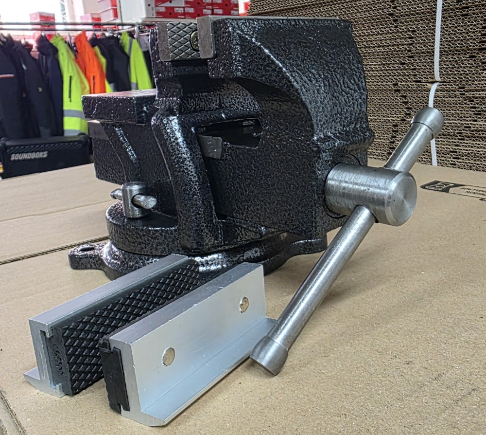 Gusseisen-Schraubstock 75mm mit Schonbacken