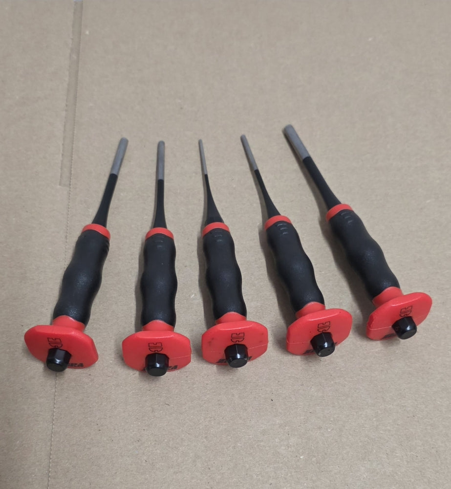 WÜRTH Splinttreiber-Satz 5-teilig Ø 2-6mm mit 2K Griff (071463259)