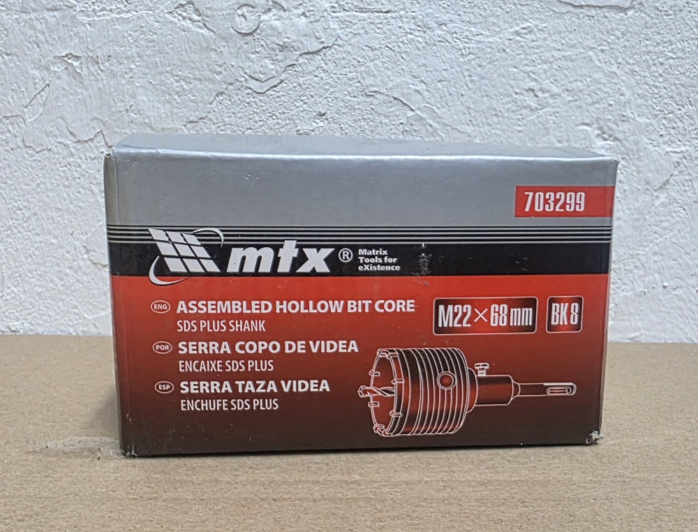 MTX SDS-plus Hammerbohrkrone Ø 68mm mit Aufnahme