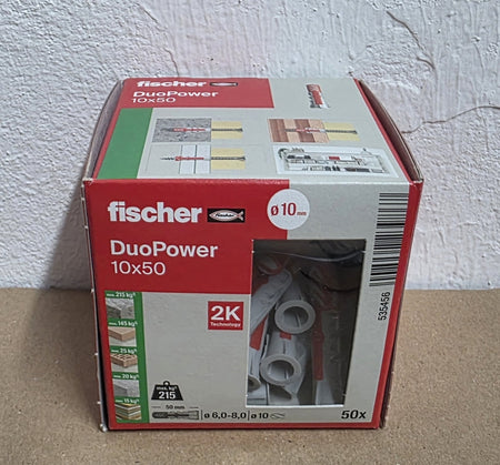 FISCHER Universaldübel 'DuoPower' [zum auswählen]  / (Art) 50 Stück 10x50mm