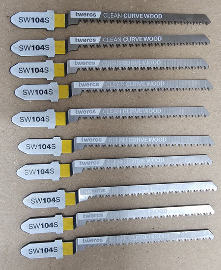 10x Stichsägeblätter (T101AOF BIM) Kurvenschnitt Clean für Hartholz / Laminat