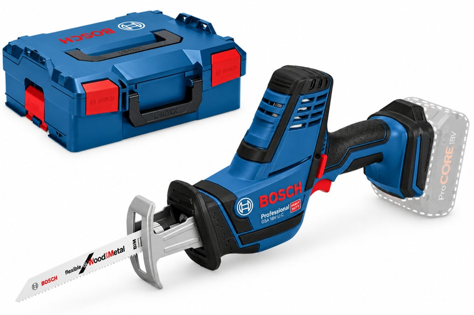 BOSCH PROFESSIONAL Akku-Säbelsäge 'GSA 18V-LI C' (18V, 21mm, 3.050min⁻¹, Solo, ohne Akku, L-BOXX)