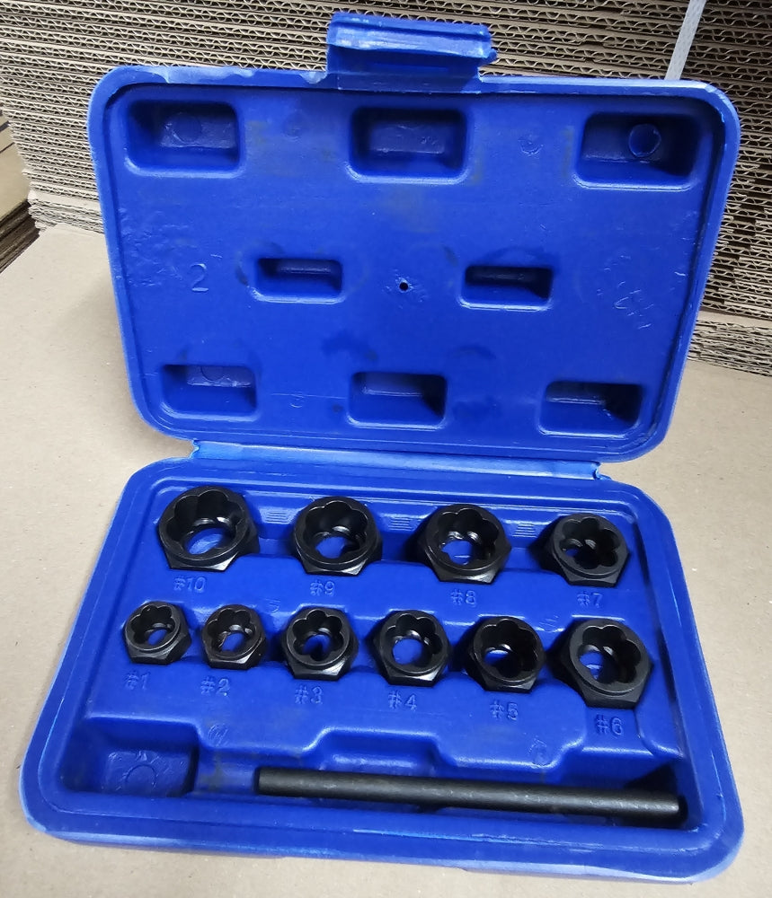 Mutternausdreher Satz extra flach (11-teilig, SW 9-19mm)