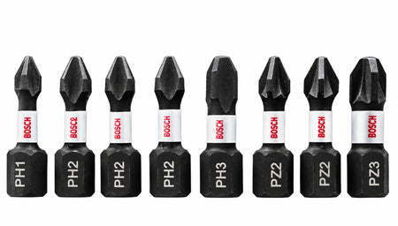 BOSCH Impact Kreuz Bit-Sortiment (8-teilig)