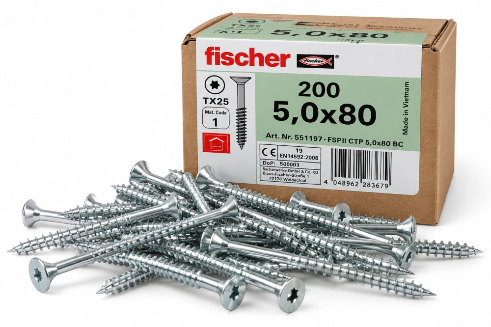 FISCHER Holzschrauben Senkkopf Torx [zum auswählen]