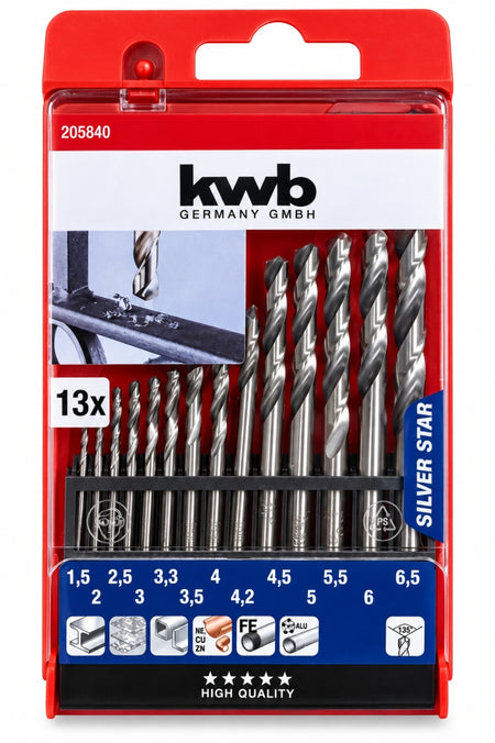 KWB Metallbohrer Satz HSS-G (13-teilig)